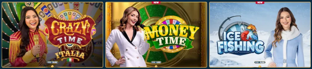 Aquawin Casino Game Shows